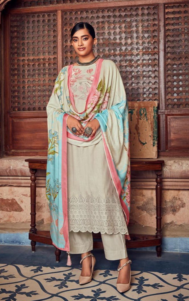 Gull Jee Queen Courts Fancy Festive Wear Pashmina Dress Material Collection 